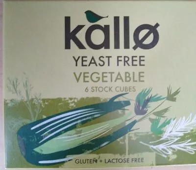 Kallo yeast free vegetables stock cubes Kallo 66 g, code 5013665101420