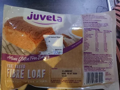 part baked fibre loaf Juvela 400g, code 5016533513400