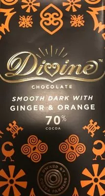 Smooth dark with ginger & orange Divine 90 g, code 5017397001928