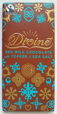 38% Milk Chocolate with Toffee & Sea Salt Divine 100 g e, code 5017397077282