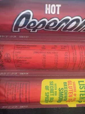 Hot Peperami Unilever 22.5 g, code 50178551