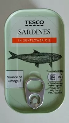 Tesco Sardines in Sunflower Oil Tesco 120 g, code 5018374363251