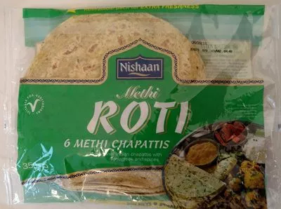 Methi Roti 6 Chapattis Nishaan 350 g, code 5018605679793