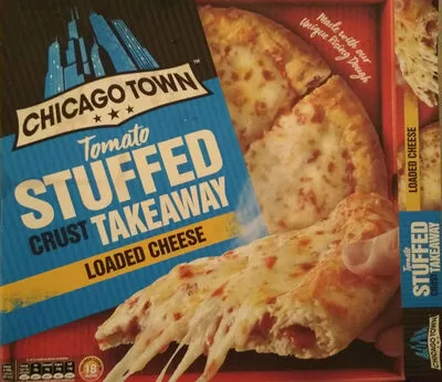 Tomato Stuffed Crust Takeaway Loaded Cheese Pizza Chicago Town 630 g, code 5019312896428