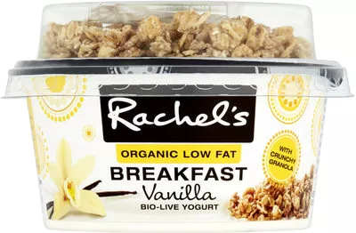 Rachel's Organic Low Fat Breakfast Vanilla Yogurt Rachel’s 135 g, code 5021638120323
