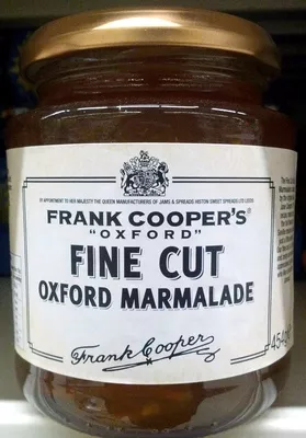 Cooper's "Oxford" Fine Cut Oxford Marmalade Frank Cooper's 454 g, code 5035660138782