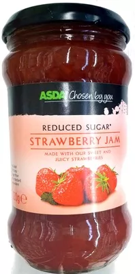 Strawberry Jam reduced sugar Asda 320 g, code 5050854518461