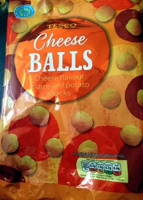 Cheese balls  Tesco 150g, code 5051008181395