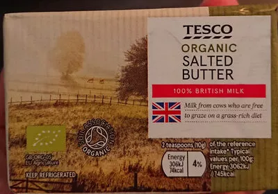 Organic Unsalted Butter Tesco 250g, code 5051277885833
