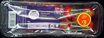 Sunbeam Tomatoes Asda, Asda Extra Special 180g, code 5051413540152