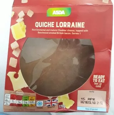 Quiche Lorraine Asda 170 g, code 5051413818862