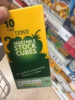 Vegetable stock cubes Tesco 100 g, code 5051898663902