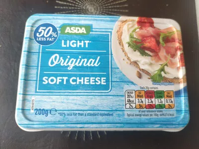 Light Original Soft Cheese Asda 200g, code 5052449755961