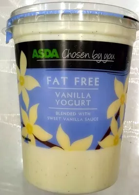 Fat free vanilla yogurt Asda 450 g, code 5052449782042