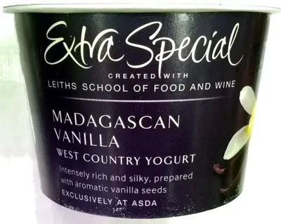 West Country Yogurt - Madagascan Vanilla Asda Extra Special, Asda 150 g, code 5052449782387