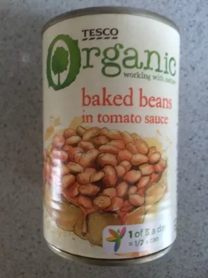 Organic baked beans Tesco 420g, code 5052910706706
