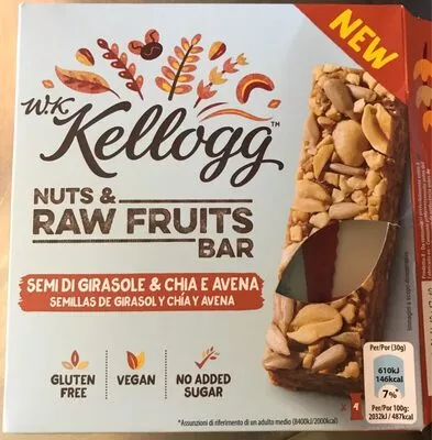 Nuts & Raw Fruits Bar Kellogg's , code 5053827205740