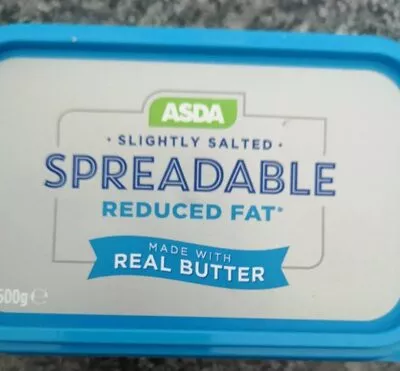 Slightly salted spreadable reduced fat butter Asda 500 g, code 5054070483633