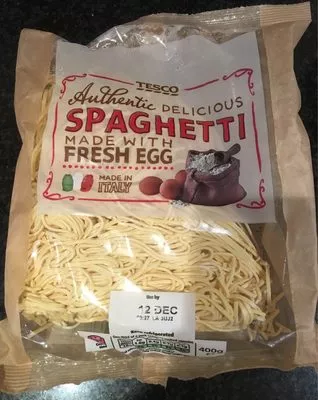 Spaghetti made with fresh egg Tesco 400g, code 5054269267501