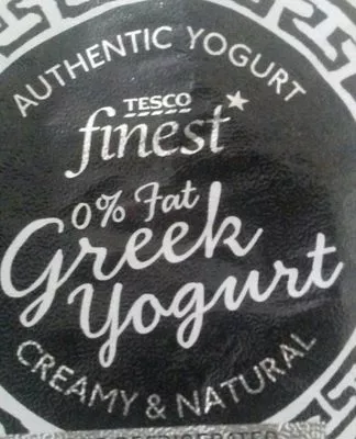 0% Fat Greek Yoghurt Tesco Finest, Tesco 170 g, code 5054402745989