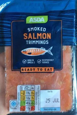 Smoked Salmon Trimmings Asda , code 5054781380337