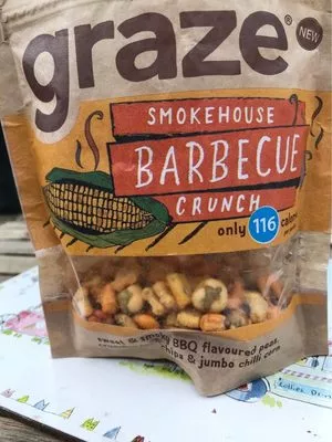 Graze Smokehouse BBQ Crunch Flavoured Peas 104G Graze 26g, code 5055958700569