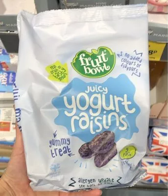 Juicy yogurt raisins fruit bowl 5 x 25g, code 5060011816187