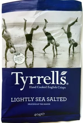 Hand-Cooked Crisps Lightly Sea Salted Tyrrell's 40 g, code 5060042640744