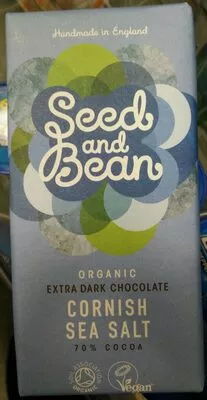 Chokolade MøRK 70% Cornish Sea Salt Ø - 85 GR - Naturesource Seed and Bean 85 g, code 5060137140166