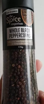 Whole black peppercorns The Spice Emporium 170 g, code 5060265323981