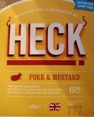 Sausages Pork and mustard Heck 400 g, code 5060317352402