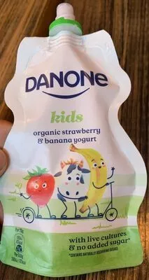 Organic strawberry &banana yogurt Danone , code 5060360504629