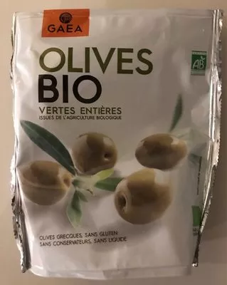 Olives bio vertes entières Gaea 150.0 g, code 5201671802503
