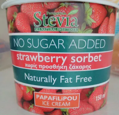 Strawberry Sorbet Papafilipou Ice Cream 150 ml, code 5290143002732