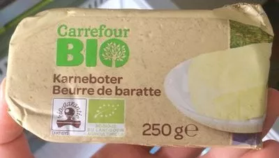 Beurre de Baratte Carrefour Bio, Carrefour 250 g e, code 5400101156104