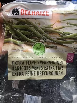 Haricots verts extra fins Delhaize 600g, code 5400111270814