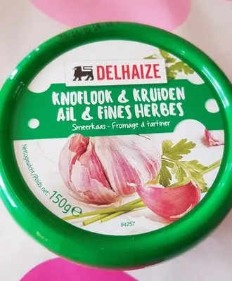 Fromage à tartiner ail & fines herbes Delhaize 150 g, code 5400112189207