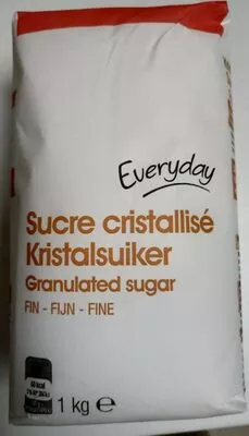 Kristalsuiker / Sucre cristallisé Everyday 1kg, code 5400141036855