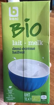 Bio lait demi-écrémé Boni 1 l, code 5400141219746