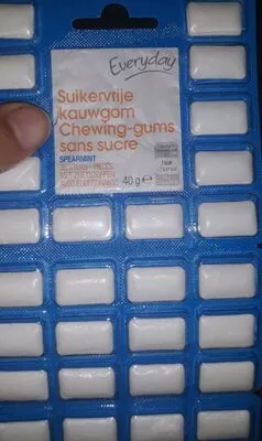 Chewing-gum sans sucre Everyday 40 g, code 5400141225020