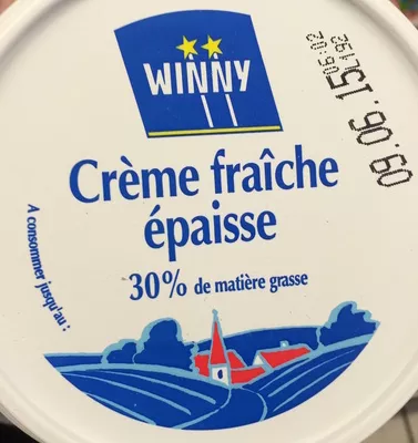 Crème fraîche épaisse (30% MG) Winny 50 cl (496,9 g), code 5400247026378