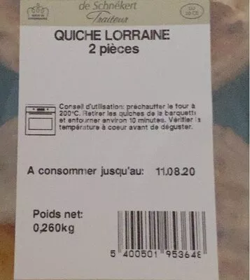 Quiche lorraine  , code 5400501953648