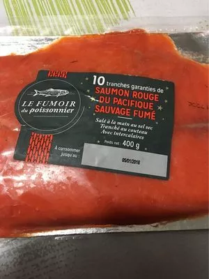 Saumon rouge du pacifique sauvage fumé Le Fumoir Du Poissonnier 400 g, code 5400742901620