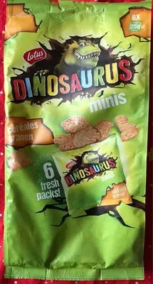 Dinosaurus minis aux céréales Lotus, Dinosaurus 150 g, code 5410126104608