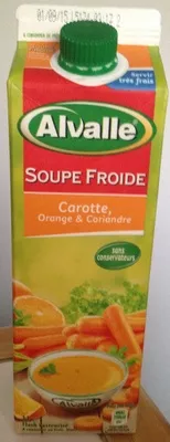 Soupe froide Carotte, orange et coriandre Alvalle 1 L, code 5410188020328