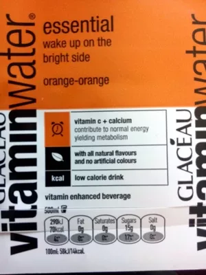 Vitamin Water Essential orange-orange Vitamin water, Glacéau 500 ml, code 5449000151759