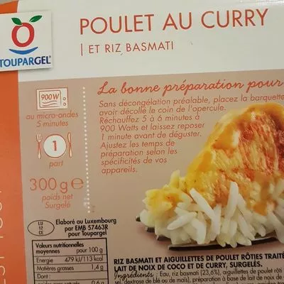 Poulet au Curry Toupargel 300 g, code 5450100013014