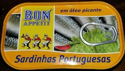 Sardines à l'huile végétale piquante Bon Appetit 120 g, code 5601159207859