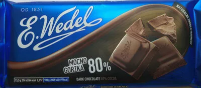Dark chocolate 80% cocoa, mocno gorzka E. Wedel 80 g, code 5901588018195