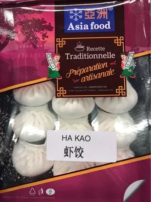 Ha Kao - Raviolis crevettes vapeur Asia Food, Asia Food Kft. 450 g, code 5999885543410